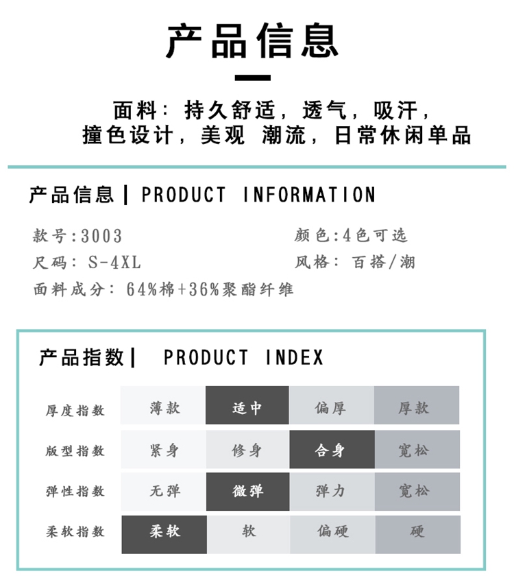 polo衫产品信息