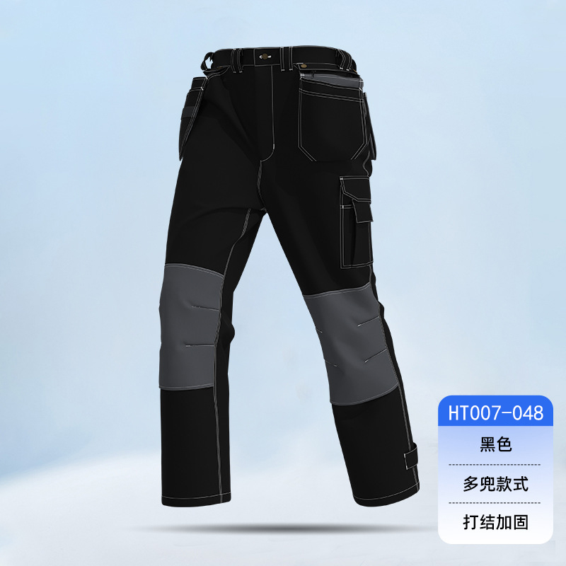 HT007-048春秋飞兜工装裤