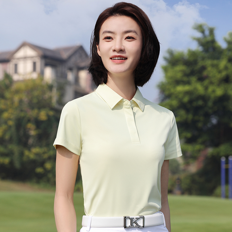 HT042-151阳光高尔夫防紫外线爽干丝短袖polo男女通款