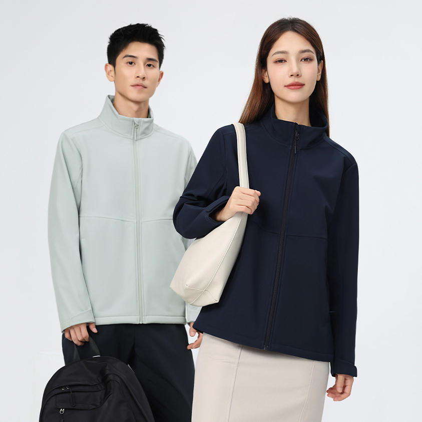 HT048-015男女款安踏冠军同款立领软壳衣