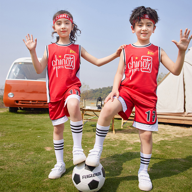 HT054-2223 – Summer Quick-Dry Mesh Short-Sleeve Jersey Three-Piece Set