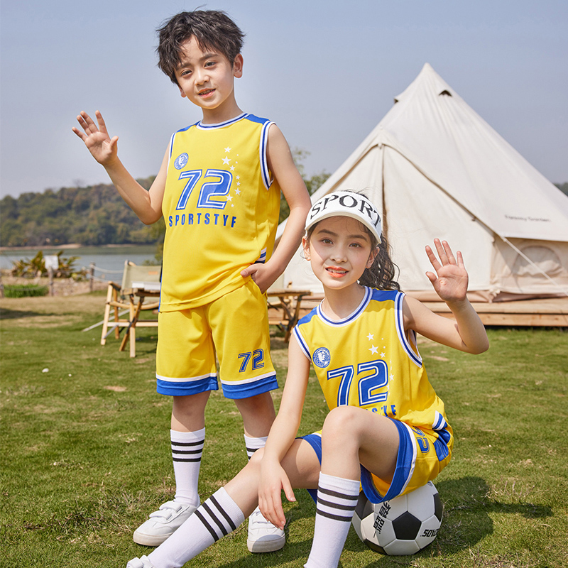 HT054-2226 – Summer Quick-Dry Mesh Short-Sleeve Jersey Three-Piece Set