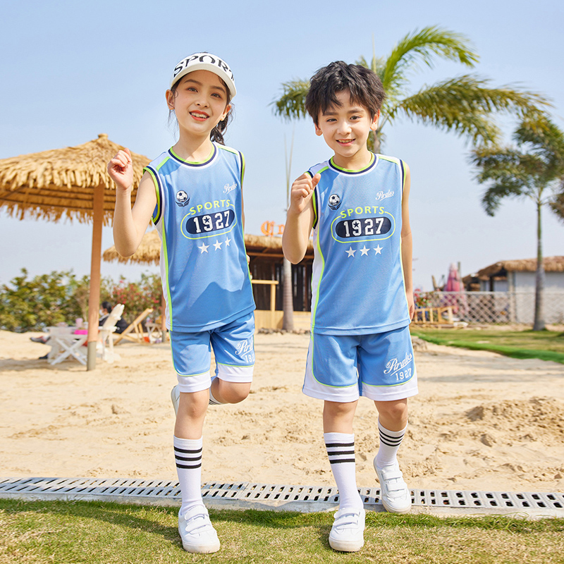 HT054-2227 – Summer Quick-Dry Mesh Short-Sleeve Jersey Three-Piece Set