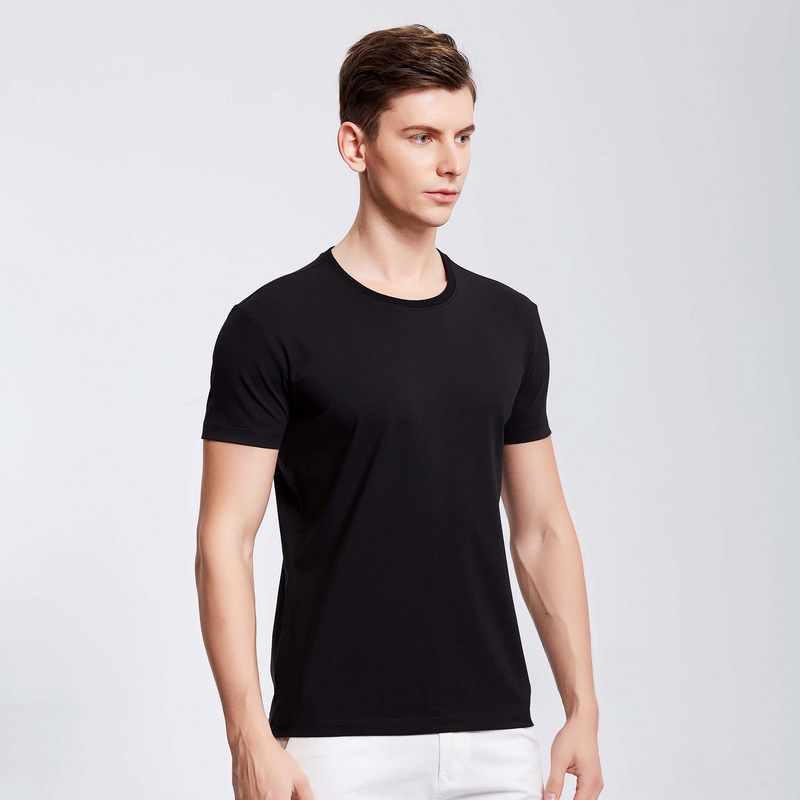 HT042-186 Organic cotton stretch short‑sleeve T‑shirt