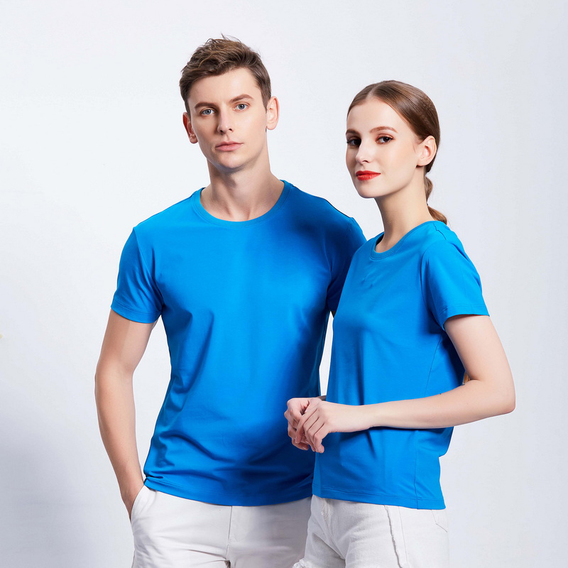 HT042-186 Organic cotton stretch short‑sleeve T‑shirt