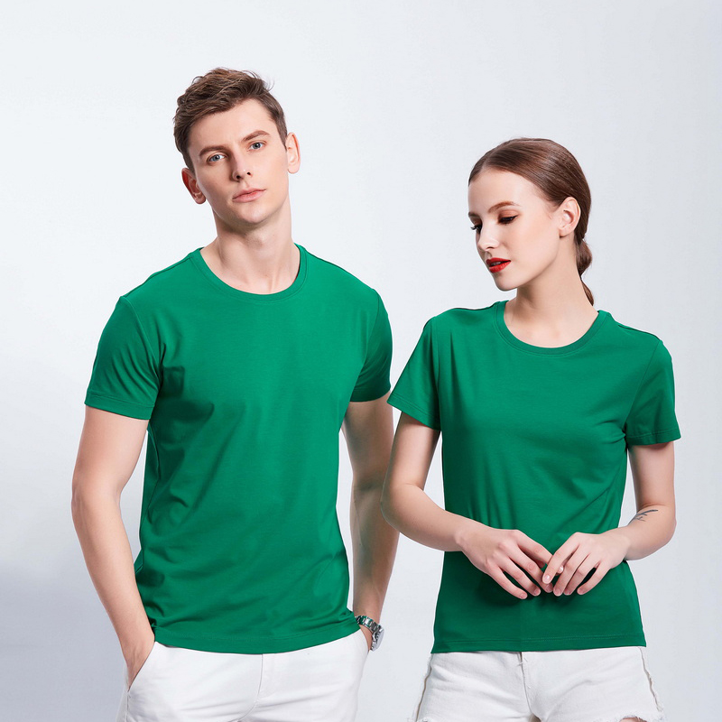 HT042-186 Organic cotton stretch short‑sleeve T‑shirt