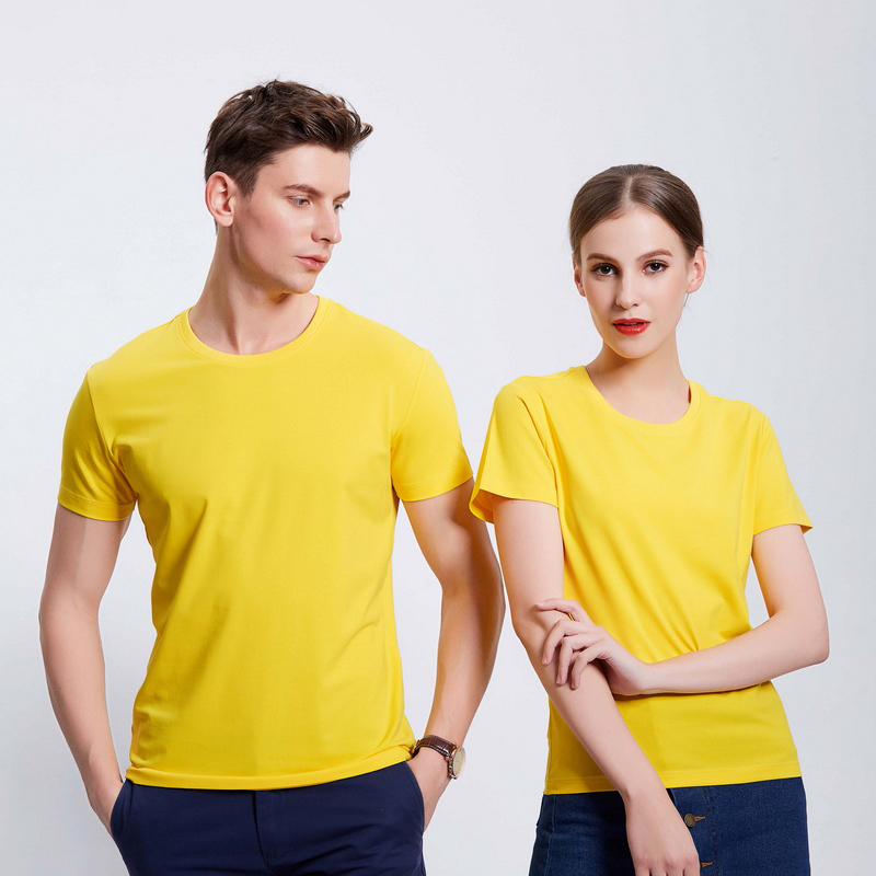 HT042-186 Organic cotton stretch short‑sleeve T‑shirt