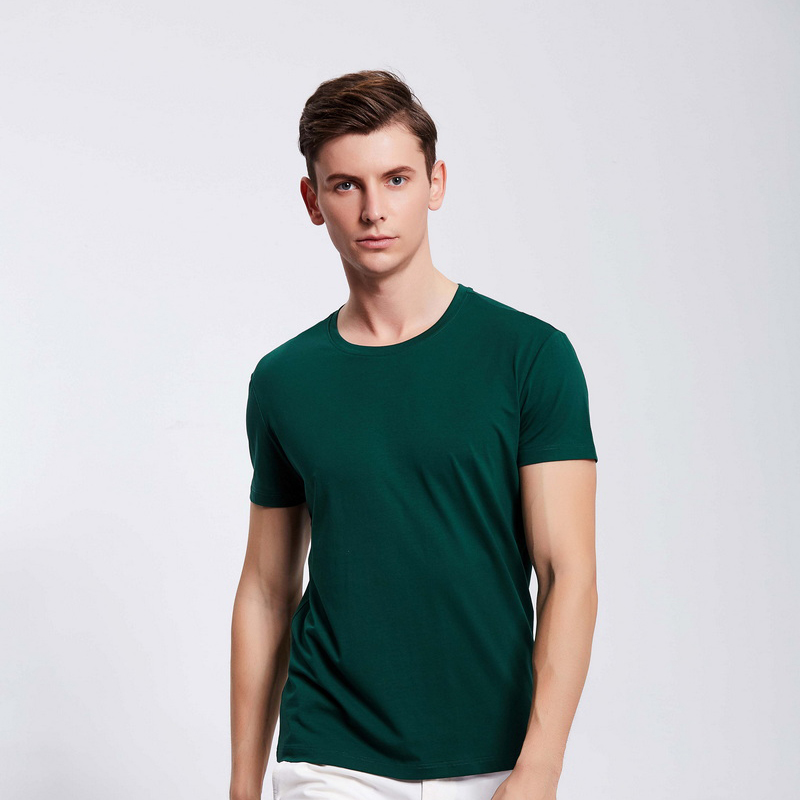 HT042-192 Xinlan cotton crew‑neck T‑shirt
