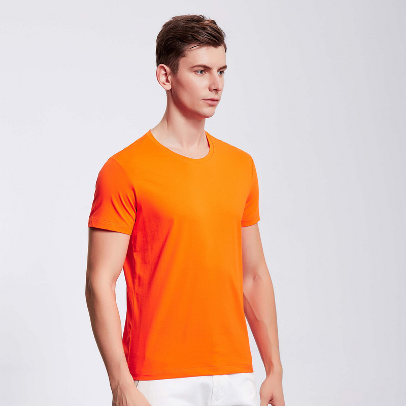 HT042-192 Xinlan cotton crew‑neck T‑shirt