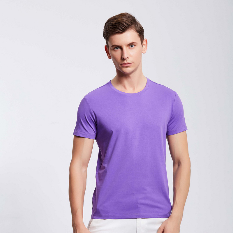 HT042-192 Xinlan cotton crew‑neck T‑shirt