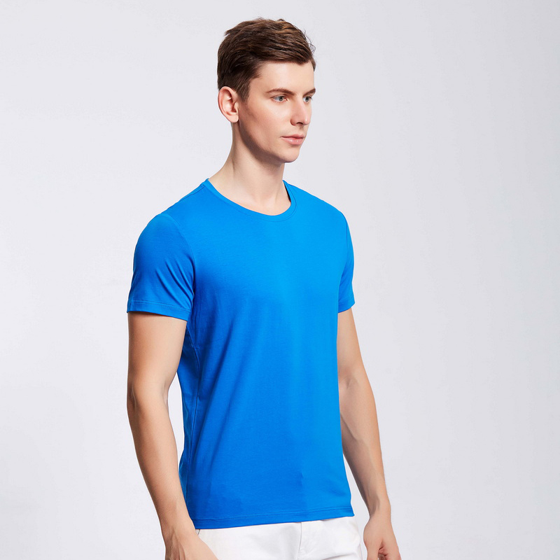 HT042-192 Xinlan cotton crew‑neck T‑shirt
