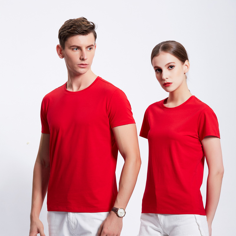 HT042-192 Xinlan cotton crew‑neck T‑shirt