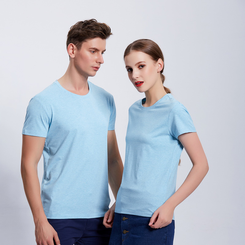 HT042-192 Xinlan cotton crew‑neck T‑shirt
