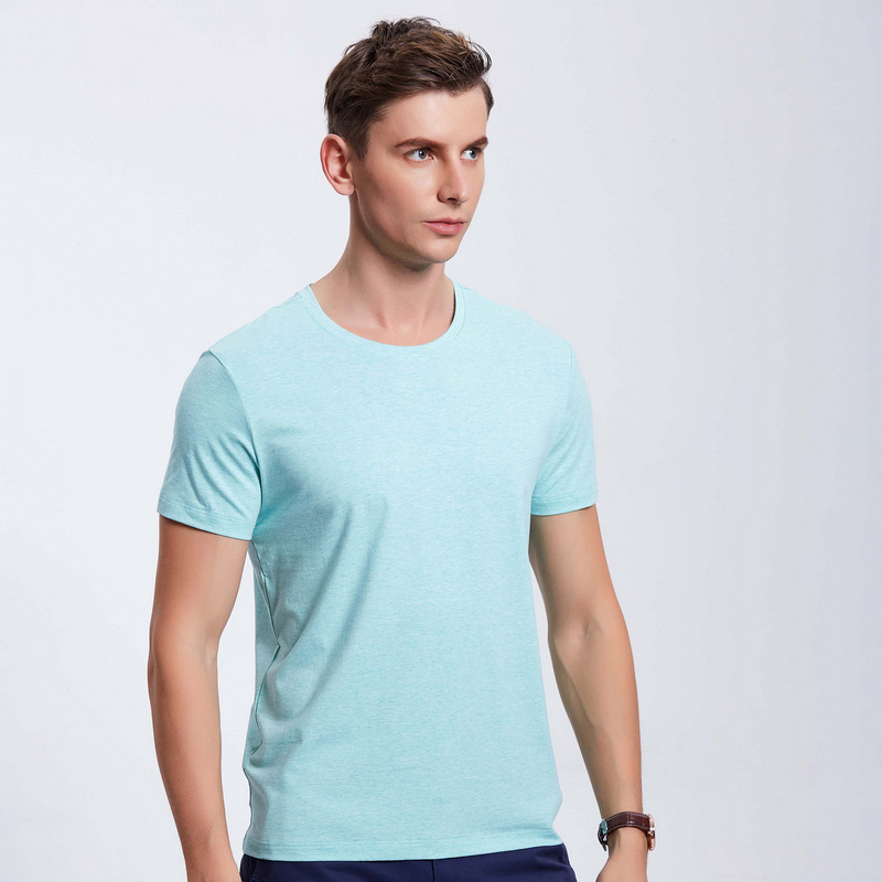 HT042-192 Xinlan cotton crew‑neck T‑shirt