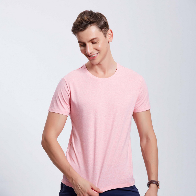 HT042-192 Xinlan cotton crew‑neck T‑shirt