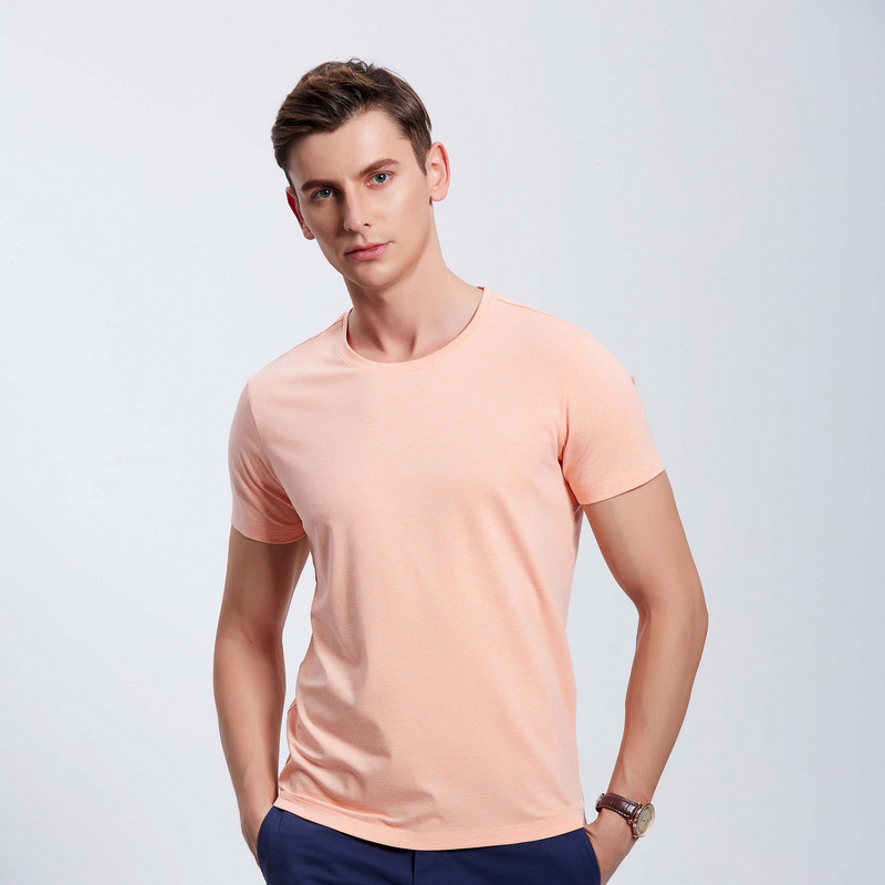 HT042-192 Xinlan cotton crew‑neck T‑shirt