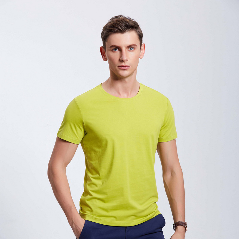 HT042-192 Xinlan cotton crew‑neck T‑shirt