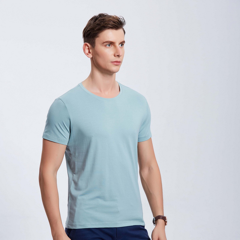 HT042-192 Xinlan cotton crew‑neck T‑shirt