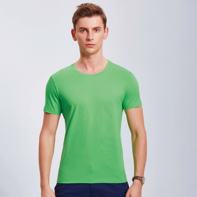 HT042-192 Xinlan cotton crew‑neck T‑shirt