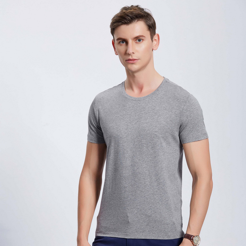 HT042-192 Xinlan cotton crew‑neck T‑shirt