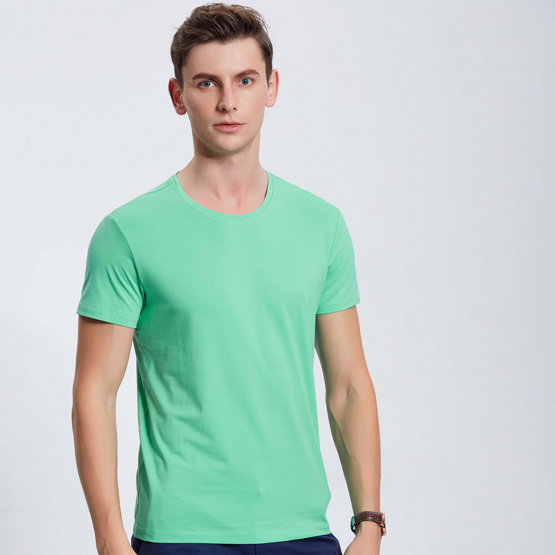HT042-192 Xinlan cotton crew‑neck T‑shirt