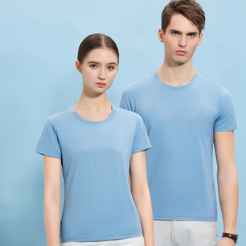 HT042-193 Modal stretch crew‑neck T‑shirt